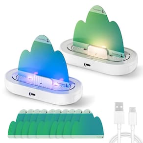 Fruit Fly Trap X-PEST com luz UV e caixa de isca, pacote com 2