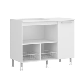 Balcão Para Cooktop Ditália BA-60 Branco cozy