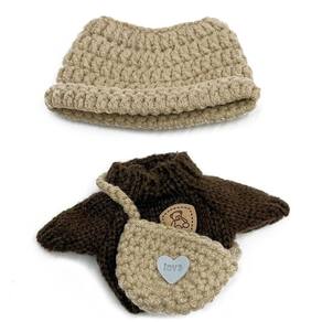 Conjunto de roupas para bonecas de 17 cm, chapéu e macacão estilo I