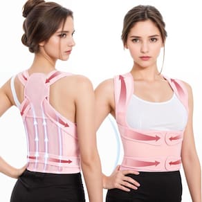 Corretor de postura URBTFLM Back para mulheres ajustável rosa