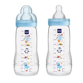 Mamadeiras MAM Easy Active 325 ml Fast Flow, 4 meses ou mais, sem BPA