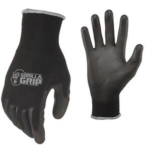 Luvas de trabalho Gorilla Grip Slip Resistant G-Large, pacote com 25