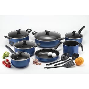 Jogo Panelas Grandes Robustas Com Wok 30 Antiaderente Teflon