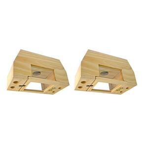 Torre inclinada Carpenter Bee Trap Nature Wood 2 peças ao ar livre