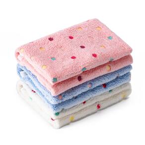 Cobertor para animais de estimação CADONO, supermacio e fofo, estampa de pata, pacote com 3