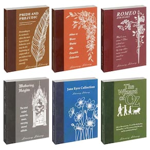 Livros de adesivos Washi Diuhofart Vintage Classic Literature