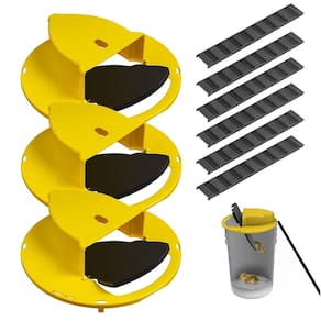 Tampa de balde Mouse Trap para controle humano de roedores 5L - pacote com 3