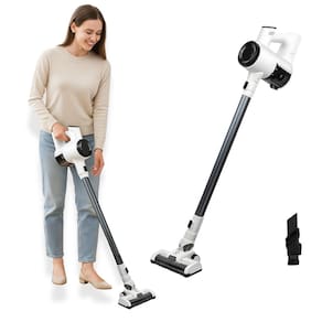 Aspirador de Pó Sem Fio Portátil Bivolt Com Escova Motorizada Filtro HEPA Recarregável e Iluminação em LED