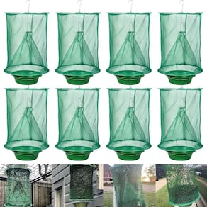 Luva descartável suspensa ao ar livre Ranch Fly Traps, pacote com 8 unidades