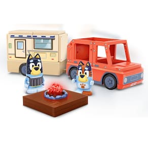 Conjunto de brinquedos de azulejos magnéticos TILE TOWN Bluey Heeler Camper de 13 peças