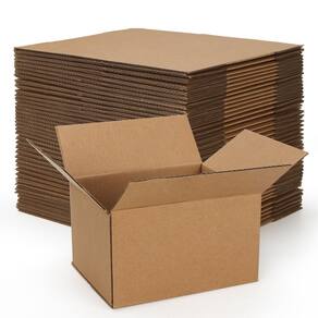 Caixas de envio Rempry, pacote 40, 13x10x8cm, papelão ondulado marrom