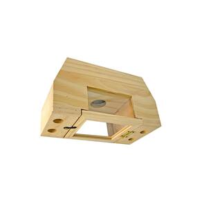 Torre inclinada Carpenter Bee Trap Nature Hanging Wood 1 unidade
