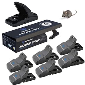 Armadilhas para mouse PestGuardX Indoor, pacote com 6, reutilizáveis para ratos
