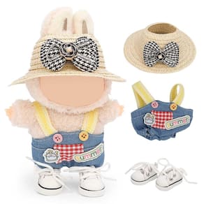 Conjunto de roupas MVOHSMVO para boneca de 17 cm com macacão, chapéu e sapatos