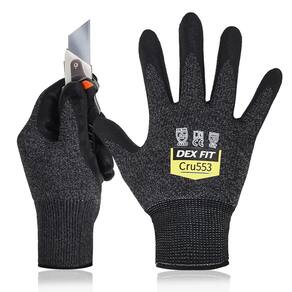 Luvas resistentes ao corte DEX FIT Cru553 Nível 5 de proteção