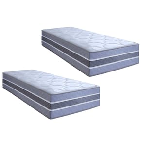 Kit com 2 Colchões Solteiro Molas Ensacadas Samambaia 30x88x188cm Rustico Cerejeira