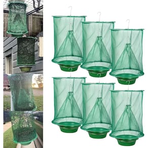 Luva Ranch Fly Traps, pacote com 6 unidades, suspensa ao ar livre e descartável
