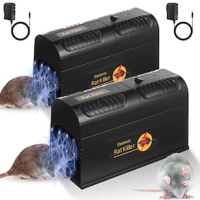 Pacote de 2 ratoeiras elétricas Zapper para controle de ratos e camundongos