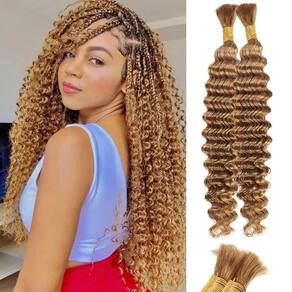 Extensões de cabelo SOYI HAIR Boho Braids Blonde 18" 100g, pacote com 2
