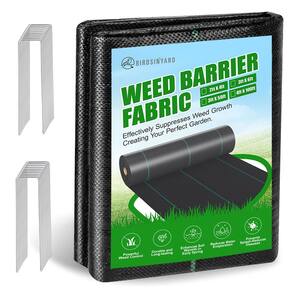Tecido de paisagem de barreira contra ervas daninhas BIRDSINYARD 1,2 m x 30 m 90 g/m²