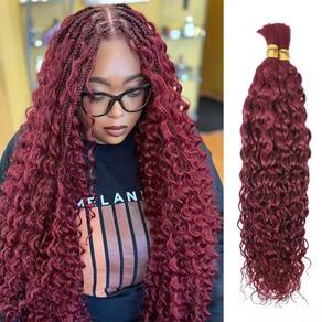 Cabelo trançado Sudreman Water Wave 100g 45cm 99J Borgonha