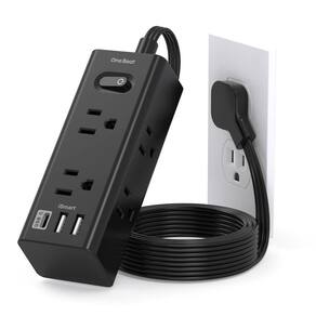 Power Strip One Beat, 1 pé com 6 tomadas, 3 portas USB, proteção contra sobretensão