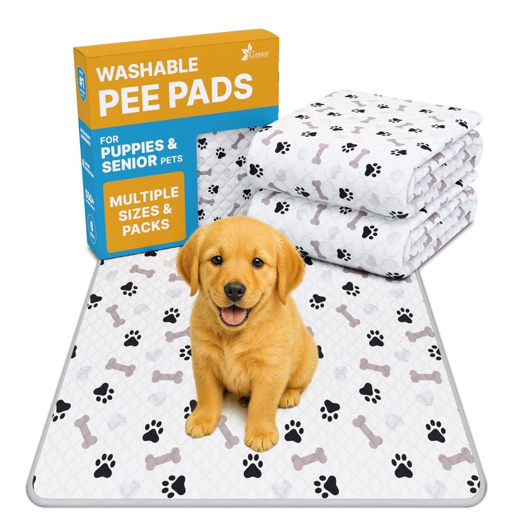 Almofadas de xixi laváveis GREEN LIFESTYLE impermeáveis para cães (2-45x60cm)