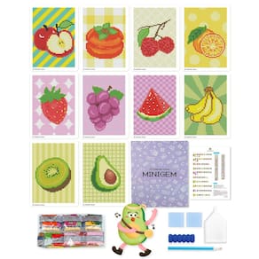 Kit de pintura de diamantes ForeverYoung Minigem 5x7 cm com 10 desenhos