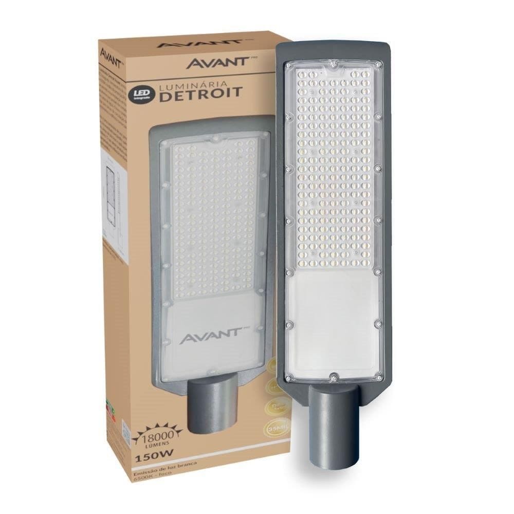 Luminária LED Avant Detroit 150w 18000 Lúmens Bivolt