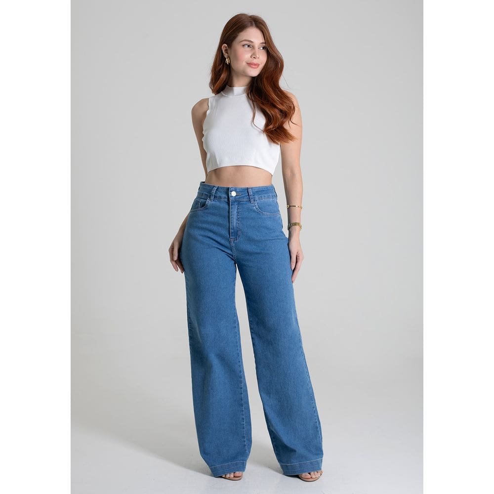 Calça Sawary Jeans Wide Leg - 279819