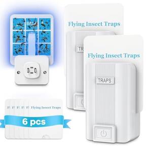 Fly Trap SQWJP Fly Trap interno com 2 dispositivos e 6 recargas