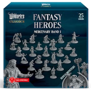 Conjunto de miniaturas Wildspire Classic Mercenary Band I- 25 DND 28 mm