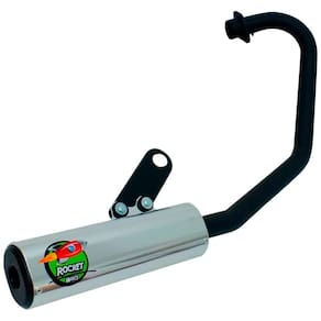 Escapamento Curva + Ponteira Wacs Rocket CG 150 Titan ESD 04/08