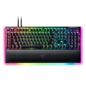 Teclado Mecânico Gamer QWERTY com Iluminação RGB e Teclas Linear