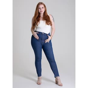 Calça Jeans Skinny Sawary Plus Size - 279551
