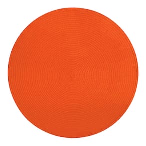 Jogo Americano Redondo 1 Unidade 38Cm Laranja
