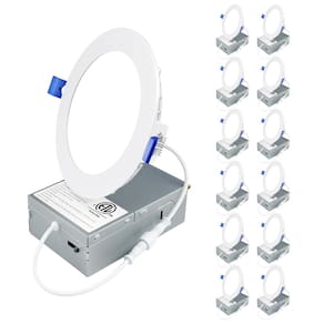 Luz de teto embutida LED Ensenior 4 polegadas 9W 3000K 750LM