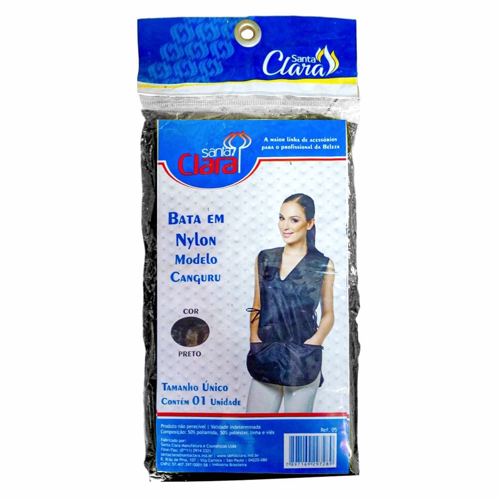 Bata Nylon Canguru Preto Ref5 Santa Clara
