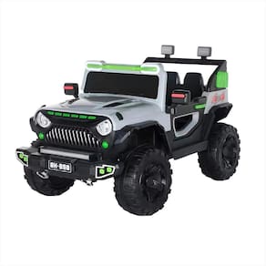 Carrinho Elétrico Infantil Jipe Quadriciclo 12V Cinza Música