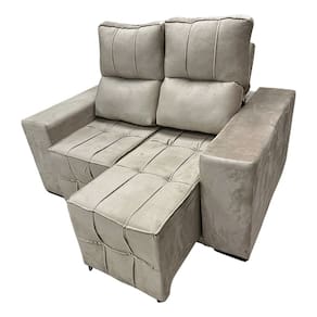 Sofá Retrátil Reclinável 2 Lugares 106x150cm Confortável