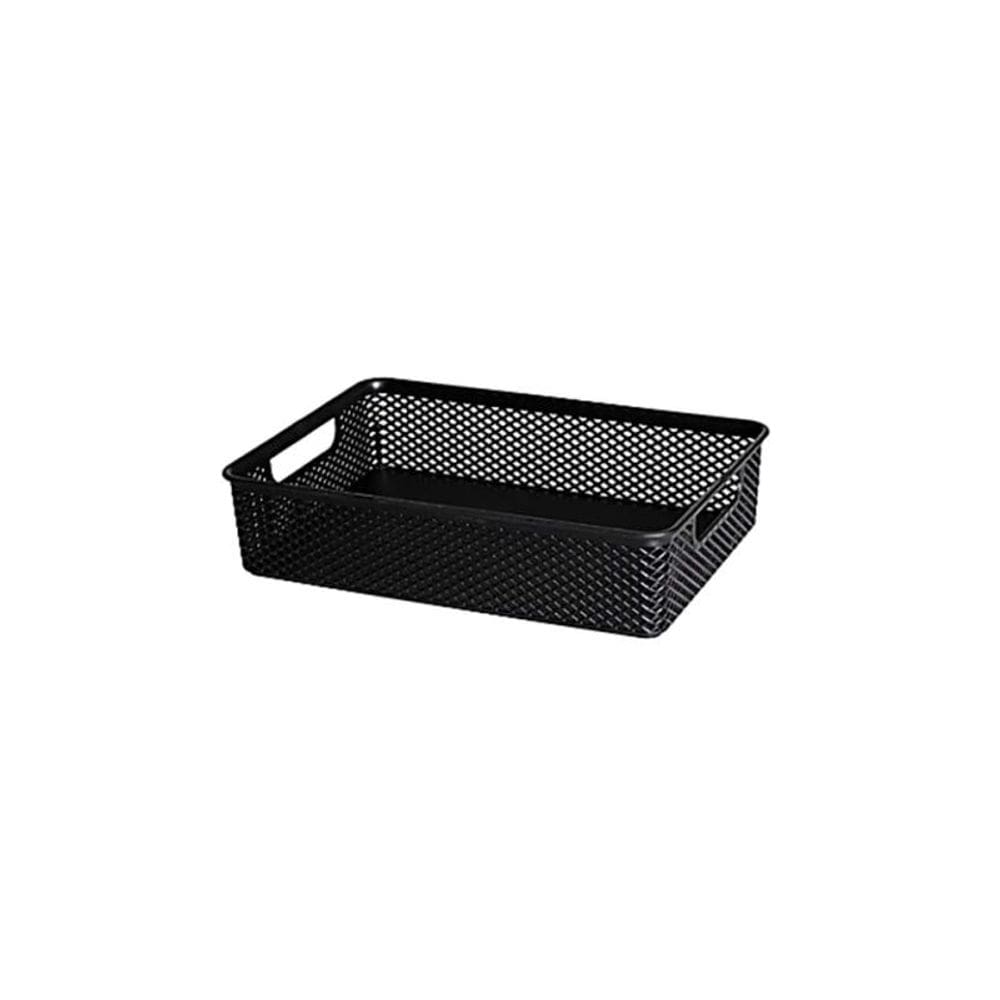 Cesto Organizador Preto 23x16x6,0 Cm Linea