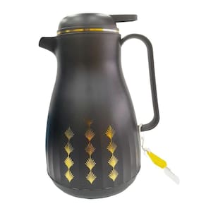 Garrafa Térmica 1L Preta com Ampola de Vidro - Quanhe