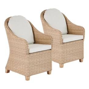 Conjunto Para Jardim 2 Poltronas Em Fibra Marrom