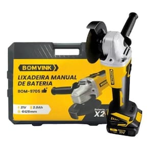 Esmerilhadeira/Lixadeira De Bateria 21V-125Mm Bom-9705