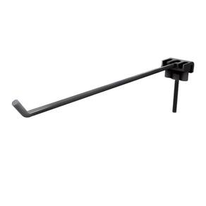 Ganchos para tela 10 cm c/suporte Plástico Kit 10 pç Preto