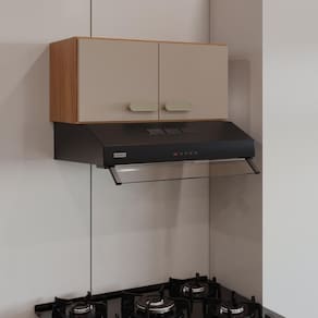 Armário Aéreo Modulado Para Geladeira Fidelitá Mariana 60cm 2 Portas Freijó/Camurça