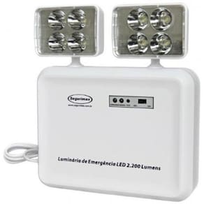 Luminária de Emergência LED 2200 Lumens - Segurimax - Bivolt