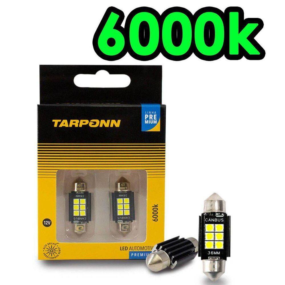 Par Lampada Tarponn Led Torpedo Canbus Premium 36Mm 12V