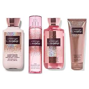 Conjunto de presentes Bath & Body Works A Thousand Wishes em tamanho real