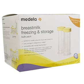 Pacote de congelador de leite materno Frascos Medela de 80 ml (pacote de 24)